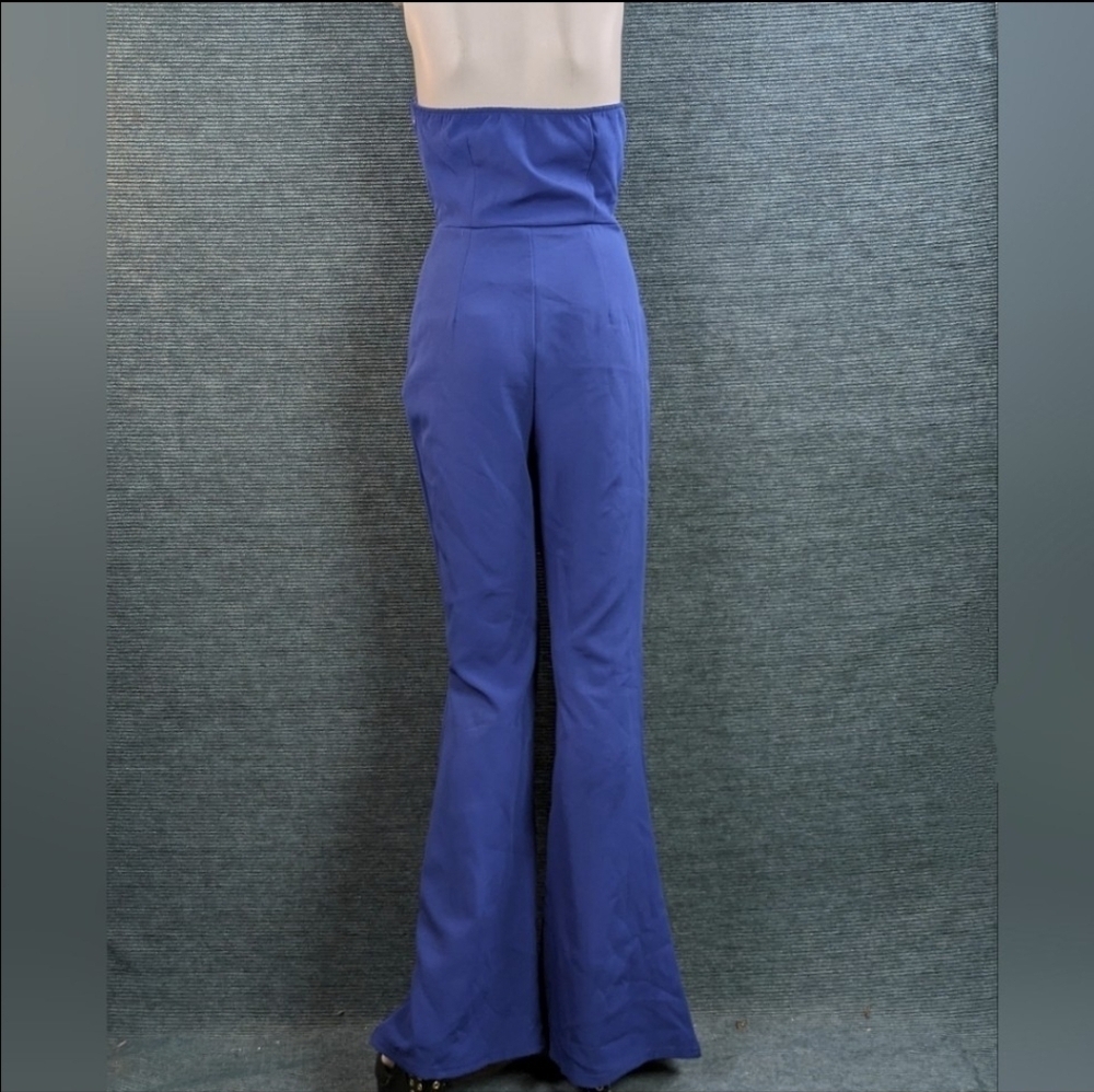 Pretty Little Thing Cobalt Extreme Underwire Bandeau Jumpsuit - Picture 5 of 16
